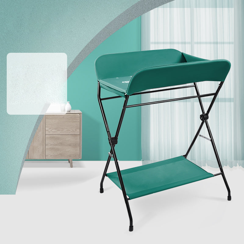 Modern Metal Baby Changing Table Folding Changing Table with Basket