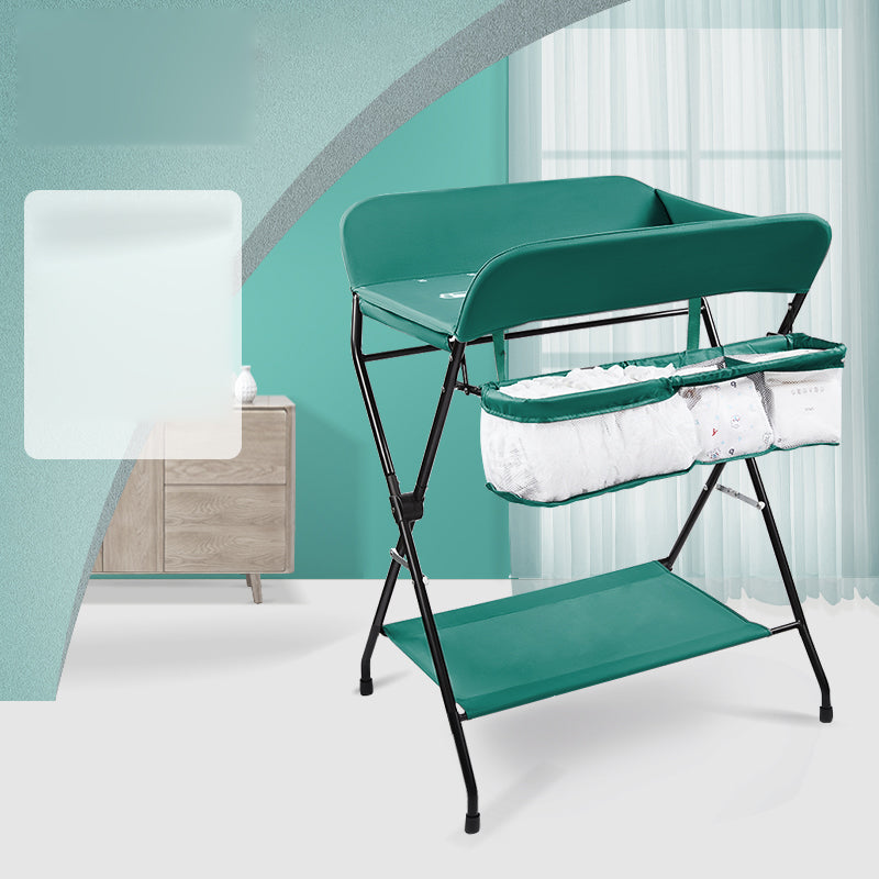 Modern Metal Baby Changing Table Folding Changing Table with Basket