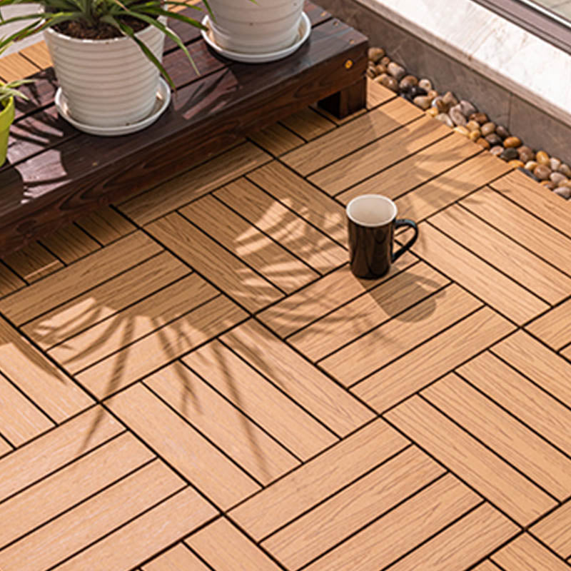 Classical Wooden Flooring Tiles Interlocking Garden Patio Flooring Tiles