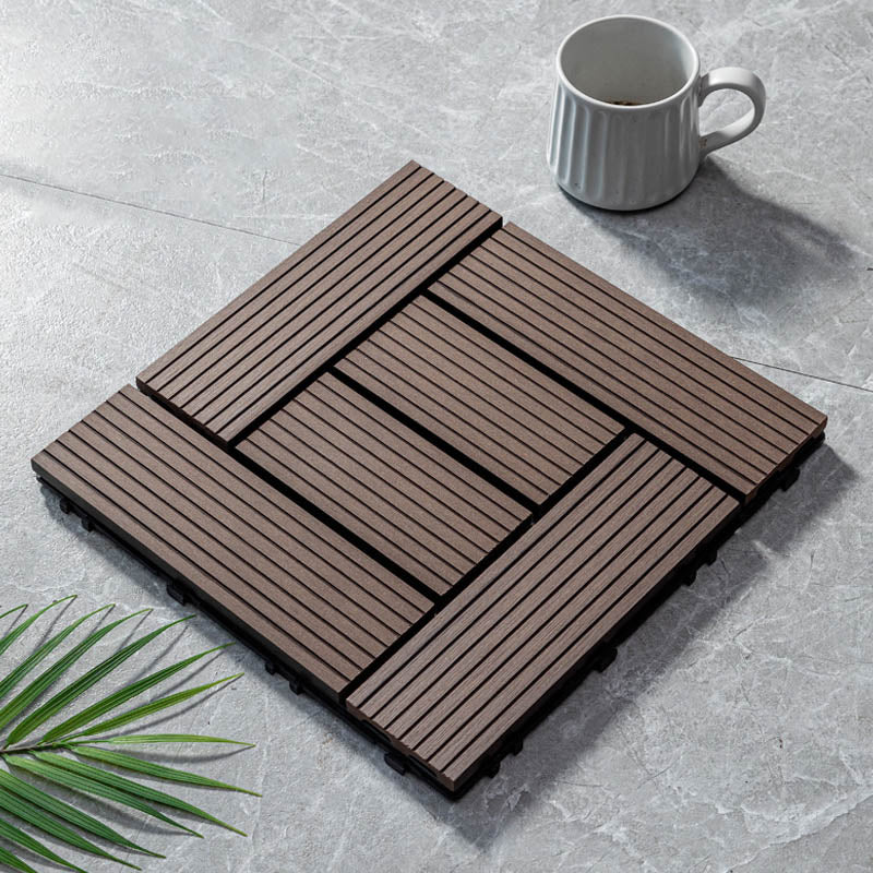 Classical Wooden Flooring Tiles Interlocking Garden Patio Flooring Tiles