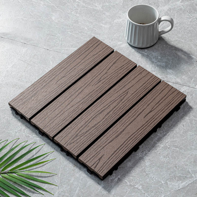 Classical Wooden Flooring Tiles Interlocking Garden Patio Flooring Tiles