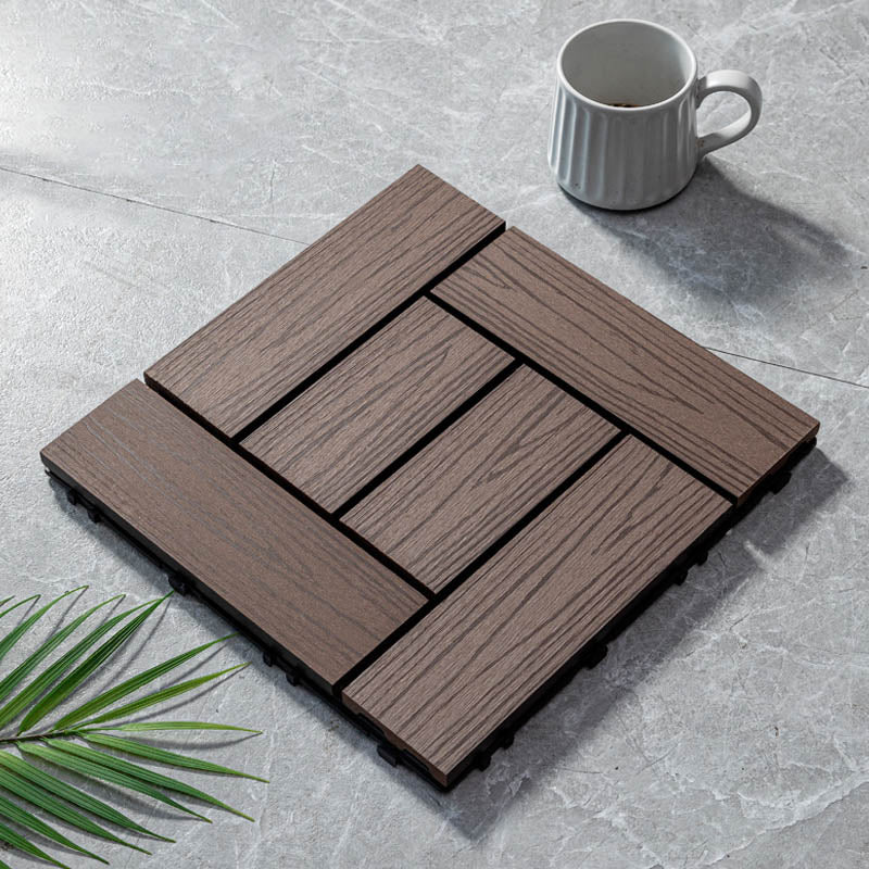 Classical Wooden Flooring Tiles Interlocking Garden Patio Flooring Tiles