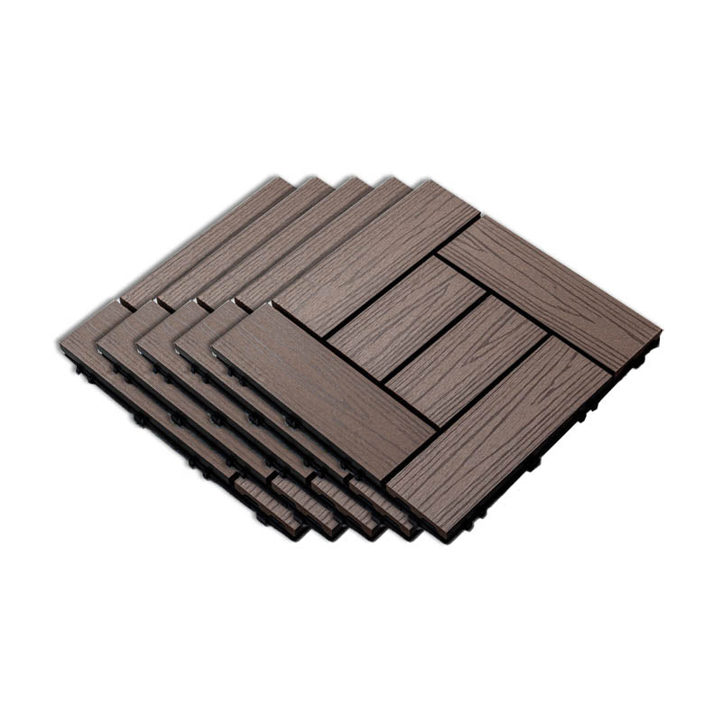 Classical Wooden Flooring Tiles Interlocking Garden Patio Flooring Tiles