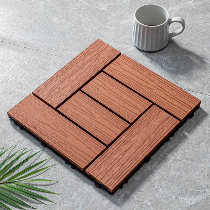 Classical Wooden Flooring Tiles Interlocking Garden Patio Flooring Tiles