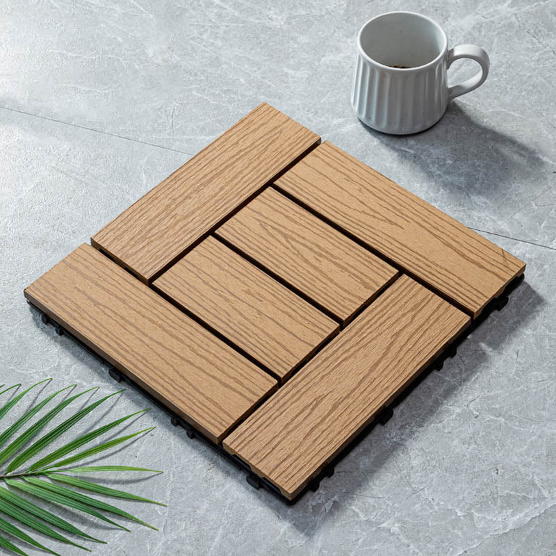 Classical Wooden Flooring Tiles Interlocking Garden Patio Flooring Tiles