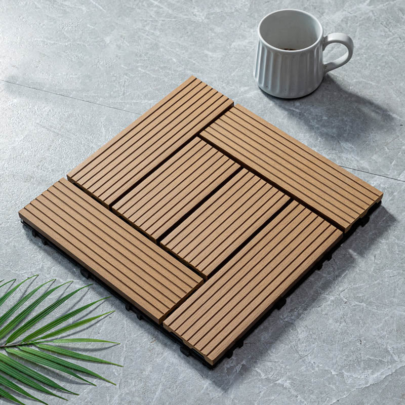 Classical Wooden Flooring Tiles Interlocking Garden Patio Flooring Tiles