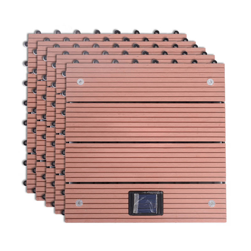Modern Outdoor Patio Water Resistant Interlocking Composite Floor Tiles