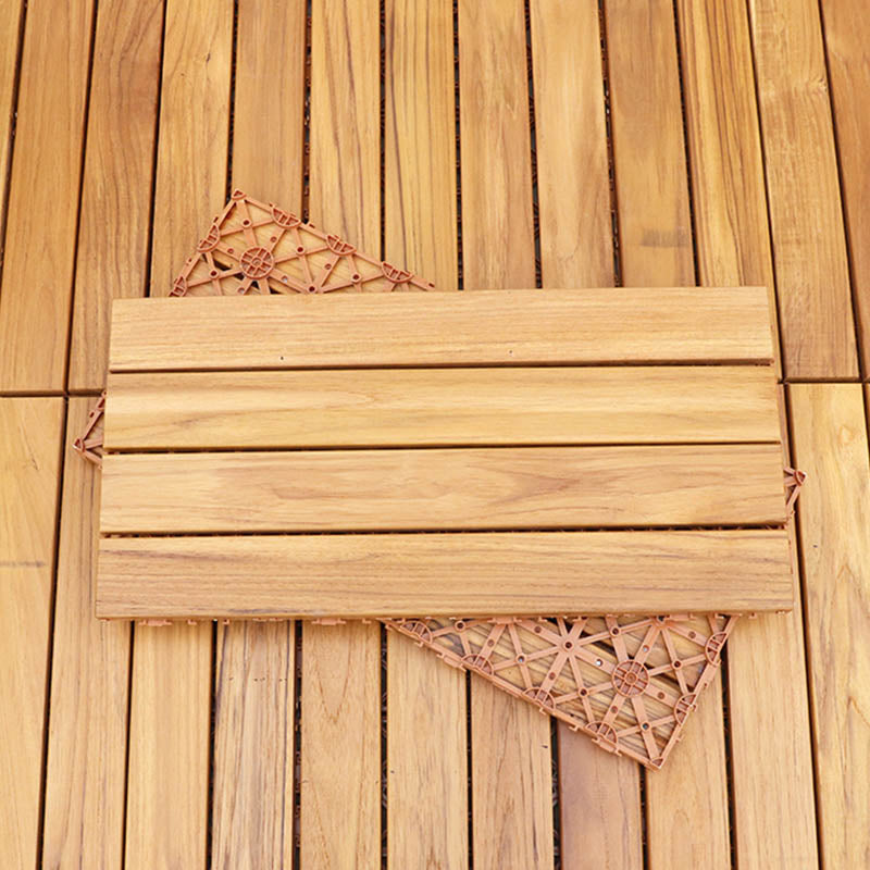 Composite Interlocking Flooring Tiles Outdoor Wood Floor Planks