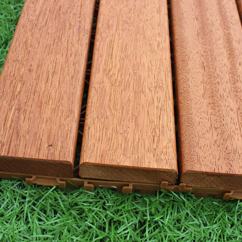 Classical Decking Tiles Natural Wood Waterproof Smooth Outdoor Flooring