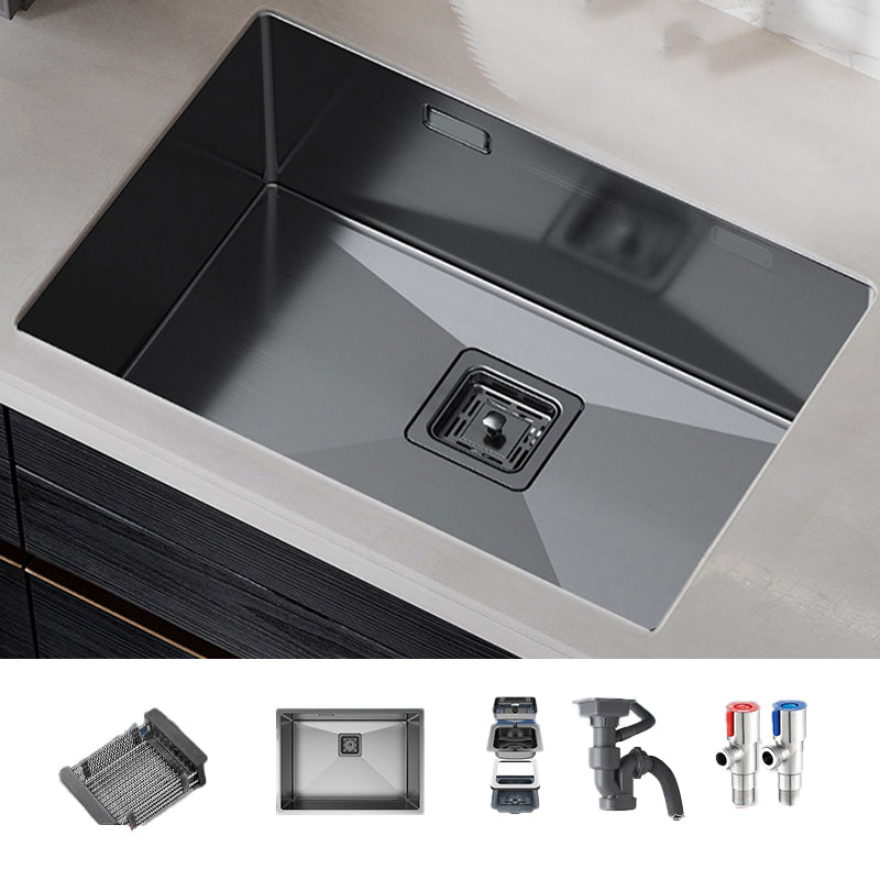 Soundproof Kitchen Sink Overflow Hole Design Stainless Steel Kitchen Sink