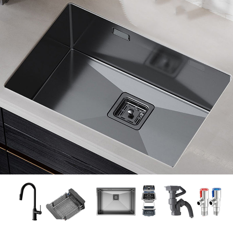 Soundproof Kitchen Sink Overflow Hole Design Stainless Steel Kitchen Sink