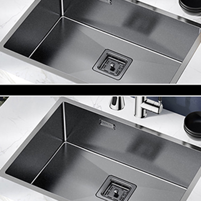 Soundproof Kitchen Sink Overflow Hole Design Stainless Steel Kitchen Sink