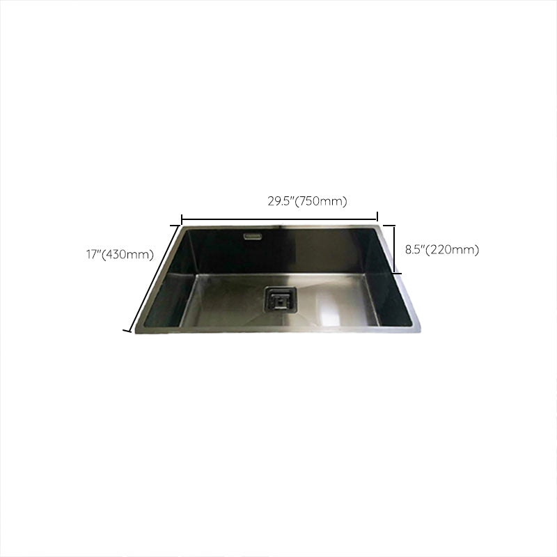 Soundproof Kitchen Sink Overflow Hole Design Stainless Steel Kitchen Sink