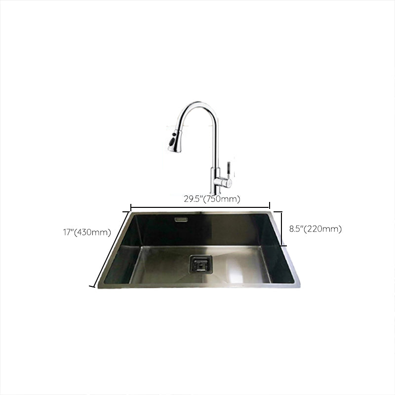 Soundproof Kitchen Sink Overflow Hole Design Stainless Steel Kitchen Sink