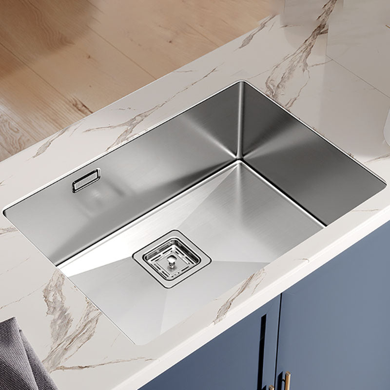 Kitchen Sink Stainless Steel Overflow Hole Design Kitchen Sink with Faucet