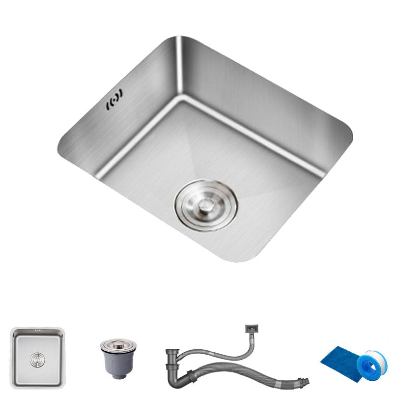 Modern Style Kitchen Sink Stainless Steel Overflow Hole Design Kitchen Sink with Faucet