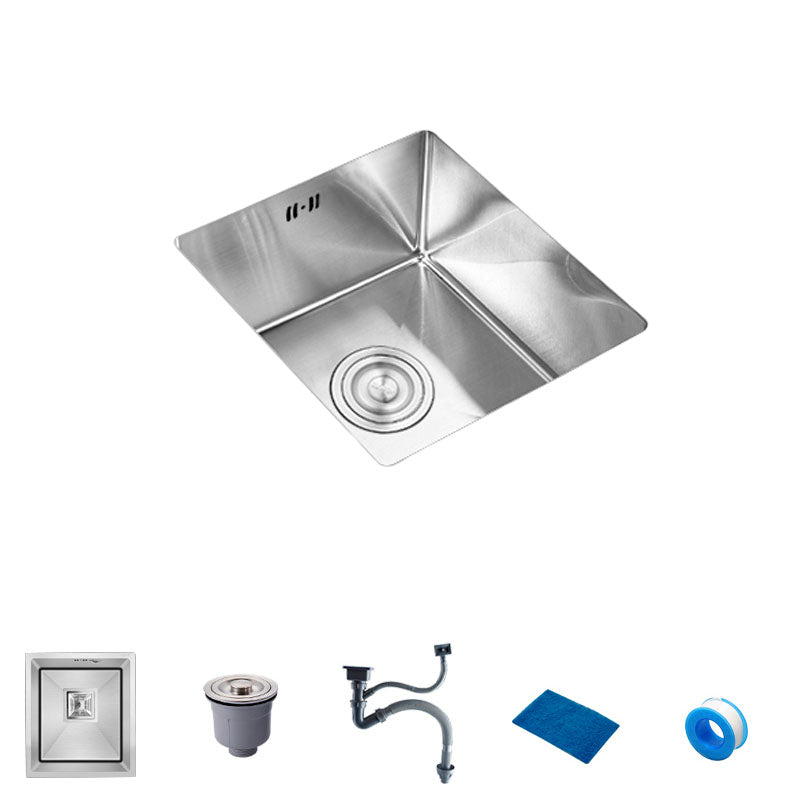 Modern Style Kitchen Sink Stainless Steel Overflow Hole Design Kitchen Sink with Faucet