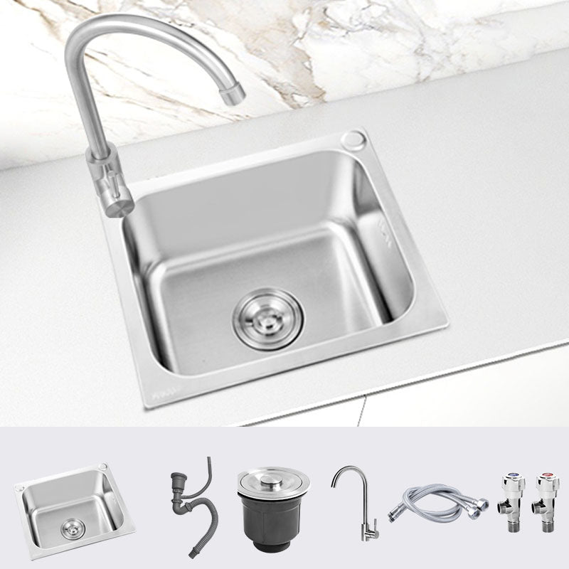 Modern Style Kitchen Sink Stainless Steel Kitchen Sink with Faucet