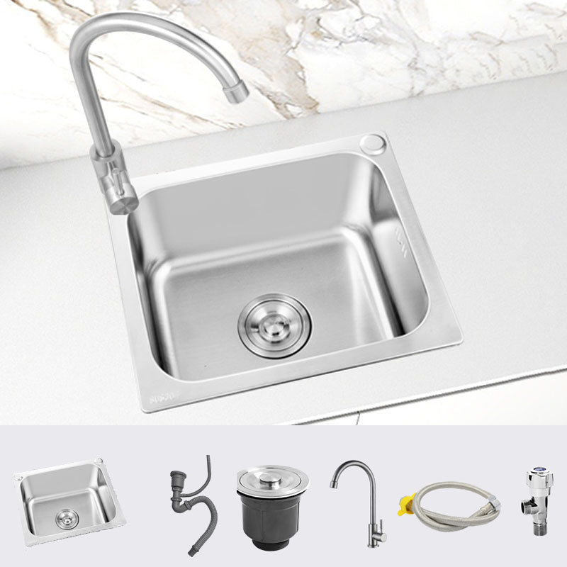 Modern Style Kitchen Sink Stainless Steel Kitchen Sink with Faucet