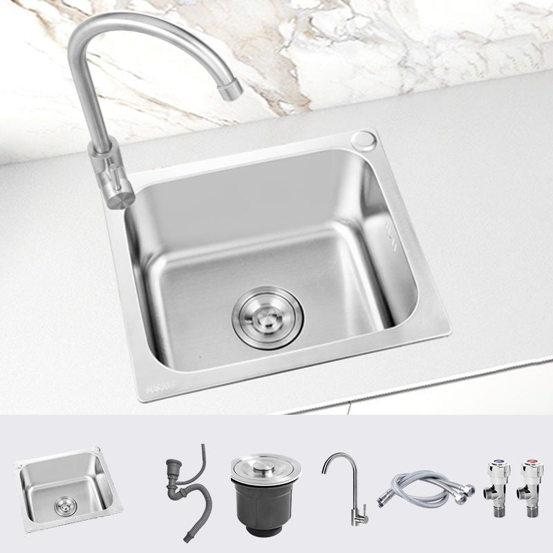 Modern Style Kitchen Sink Stainless Steel Kitchen Sink with Faucet