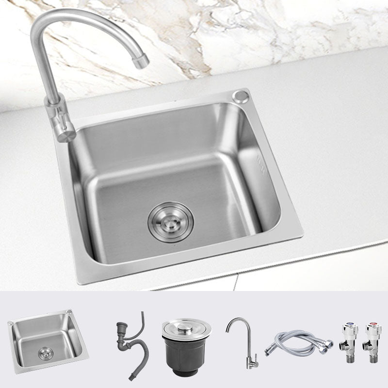 Modern Style Kitchen Sink Stainless Steel Kitchen Sink with Faucet