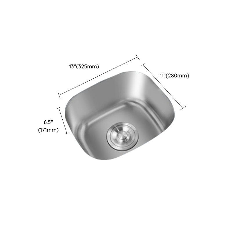 Modern Style Undermount Kitchen Sink Stainless Steel Oval Kitchen Sink with Faucet