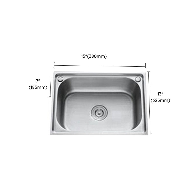 Drop-In Kitchen Sink Soundproof Design Stainless Steel Kitchen Sink with Faucet