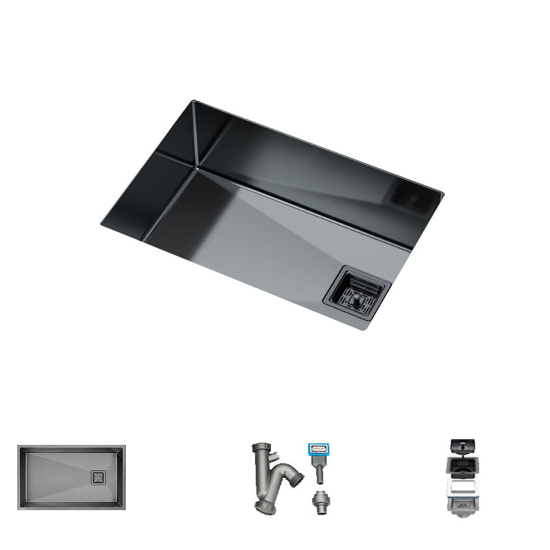 Modern Style Undermount Kitchen Sink Stainless Steel Kitchen Sink with Faucet