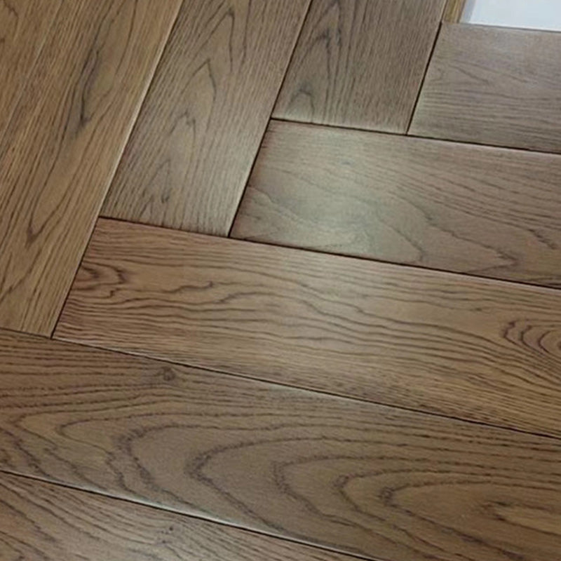 Traditional Flooring Planks Solid Wood Wire Brushed Click-Locking Wood Floor Tile