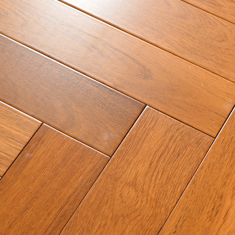 Traditional Flooring Planks Solid Wood Wire Brushed Click-Locking Wood Floor Tile