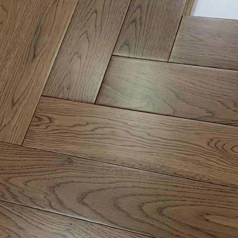 Traditional Flooring Planks Solid Wood Wire Brushed Click-Locking Wood Floor Tile