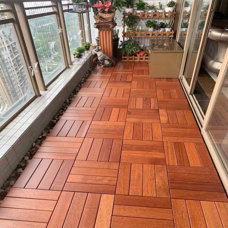 Interlocking Hardwood Flooring Waterproof Wood Flooring Tiles