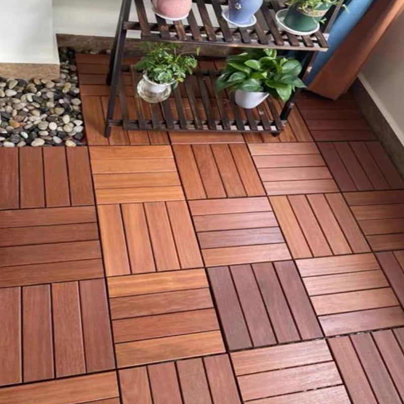 Interlocking Hardwood Flooring Waterproof Wood Flooring Tiles