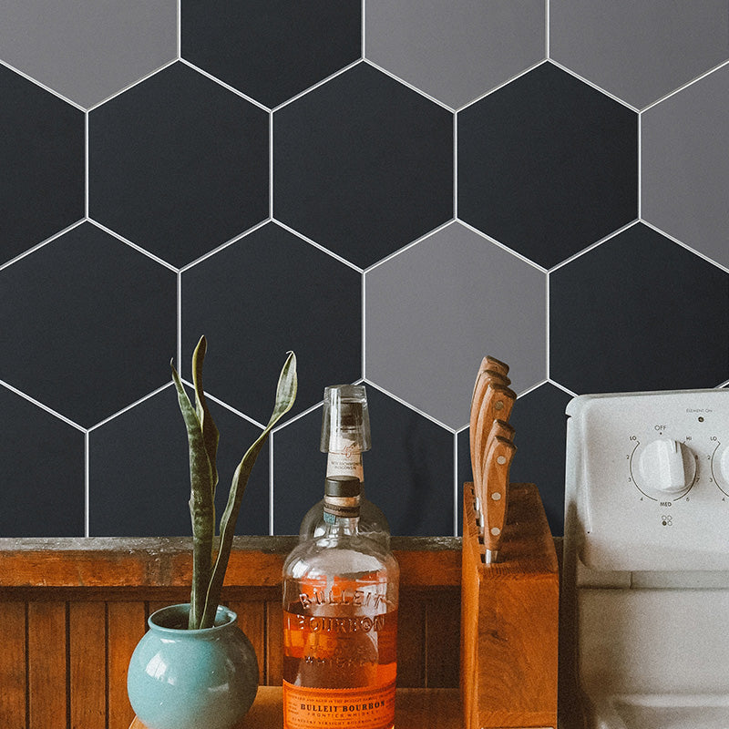 Peel and Stick Tiles Hexagonal Peel and Stick Backsplash 20 Pack