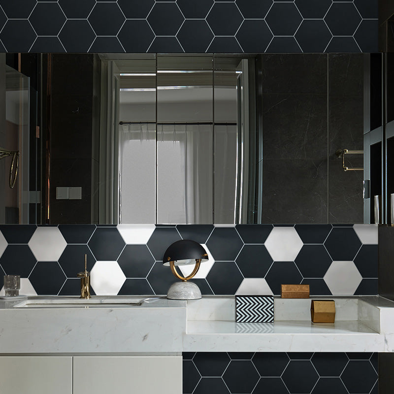 Hexagonal Peel and Stick Tiles Modern Peel and Stick Backsplash 20 Pack for Bathroom