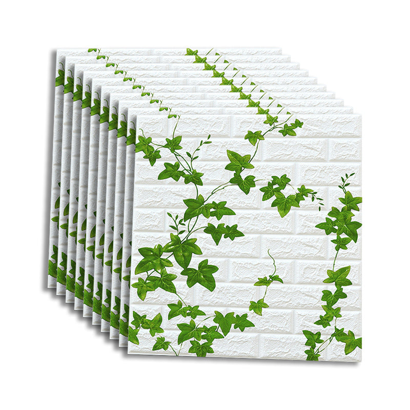 Plastic Wall Paneling Industrial Style Peel and Stick Backsplash Panels