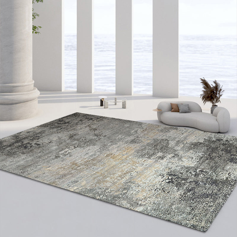 Area Rug Nostalgia Scroll Pattern Adults Polyster Carpet Rectangle Stain Rug Resistant