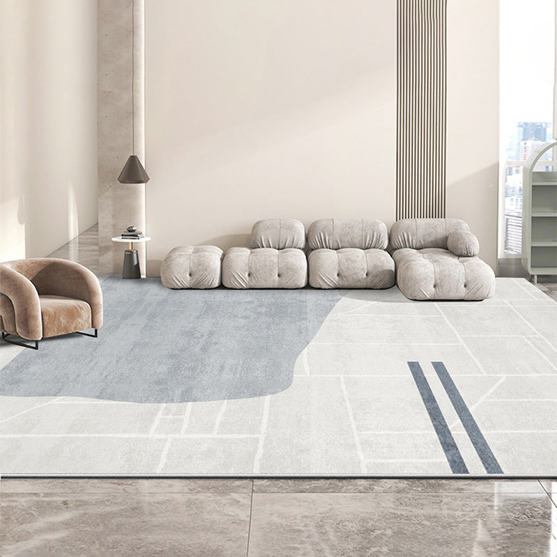 Area Rug Contemporary Indoor Rug Rectangle Stain Resistant Scroll Print Rug