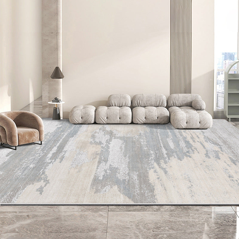 Area Rug Contemporary Indoor Rug Rectangle Stain Resistant Scroll Print Rug