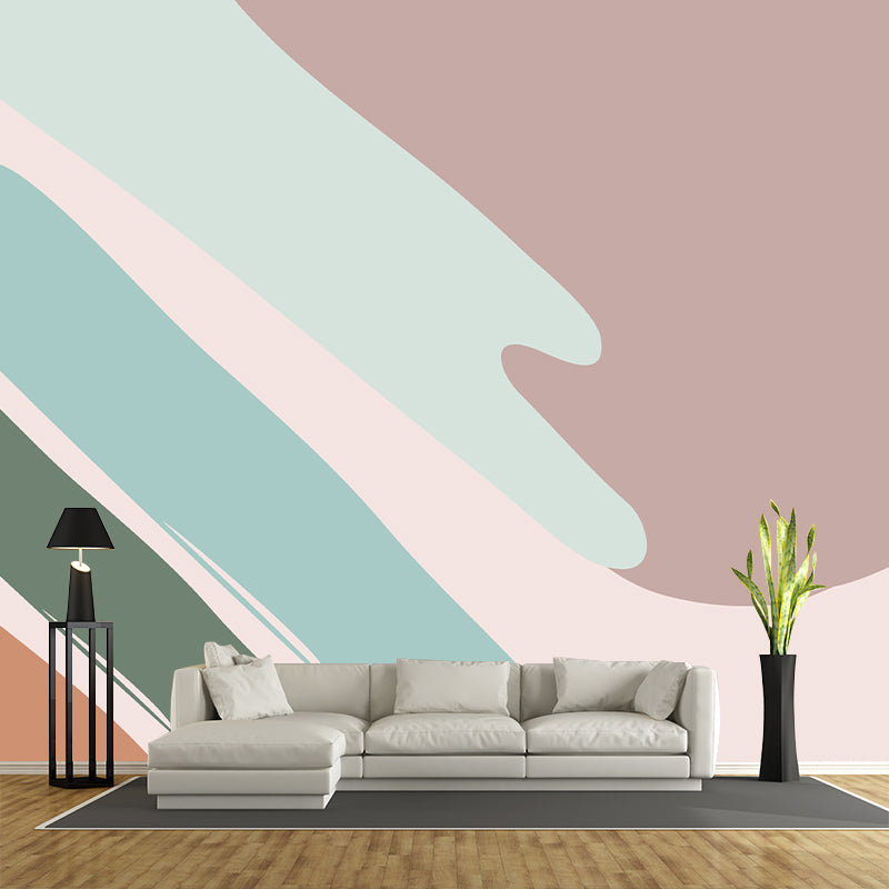 Abstract Geometry Mural Wallpaper Environment Friendly Bedroom Wall Mural