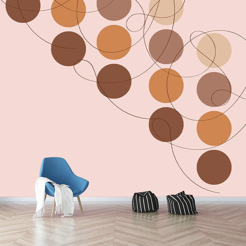 Illustration Abstract Geometry Mural Stain Resistant Living Room Wall Mural