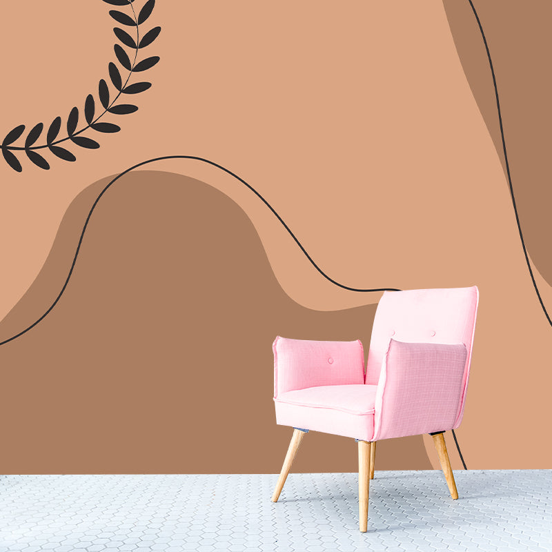 Modern Style Illustration Mural Wallpaper Minimalism Indoor Wall Mural