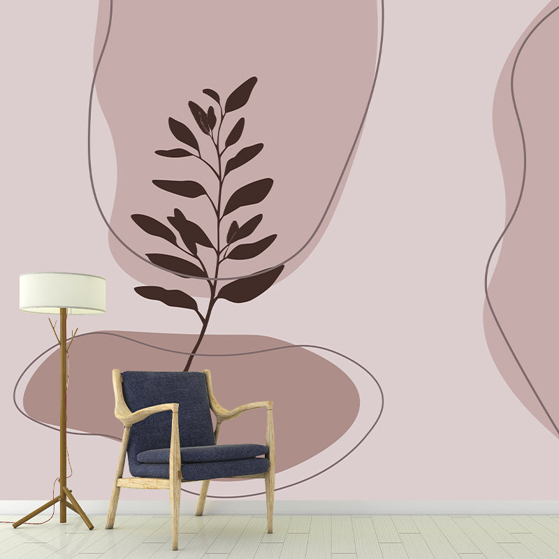 Minimalism Mildew Resistant Wallpaper Illustration Sleeping Room Wall Mural