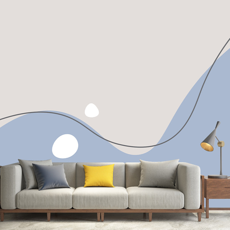 Eco-friendly Minimalism Illustration Wall Mural Wallpaper Sitting Room Wall Mural