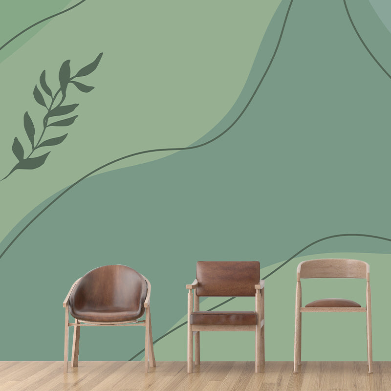 Mural Wallpaper Minimalism Illustration Environment Friendly Bedroom Wall Mural
