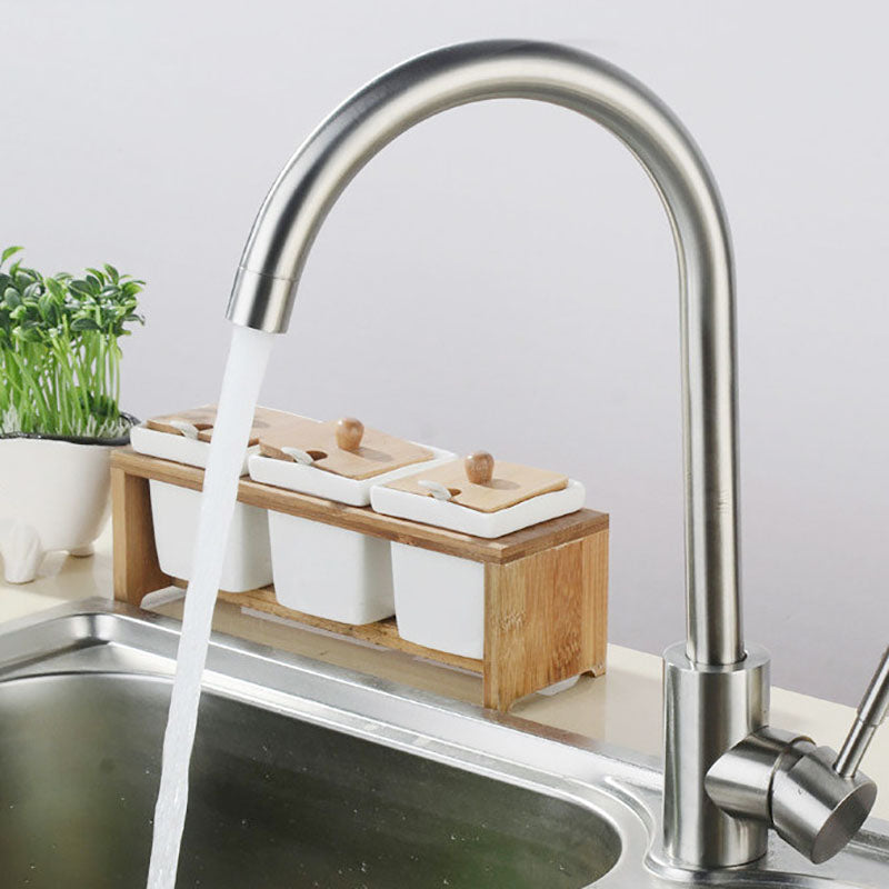 Modern Style Kitchen Sink Stainless Steel Kitchen Double Sink with Faucet