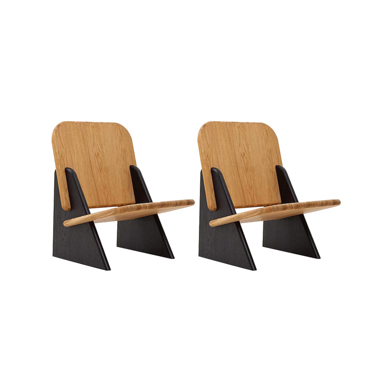 Industrial Style Arm Chair Open Back Wood Dining Room Chair for Dining Room