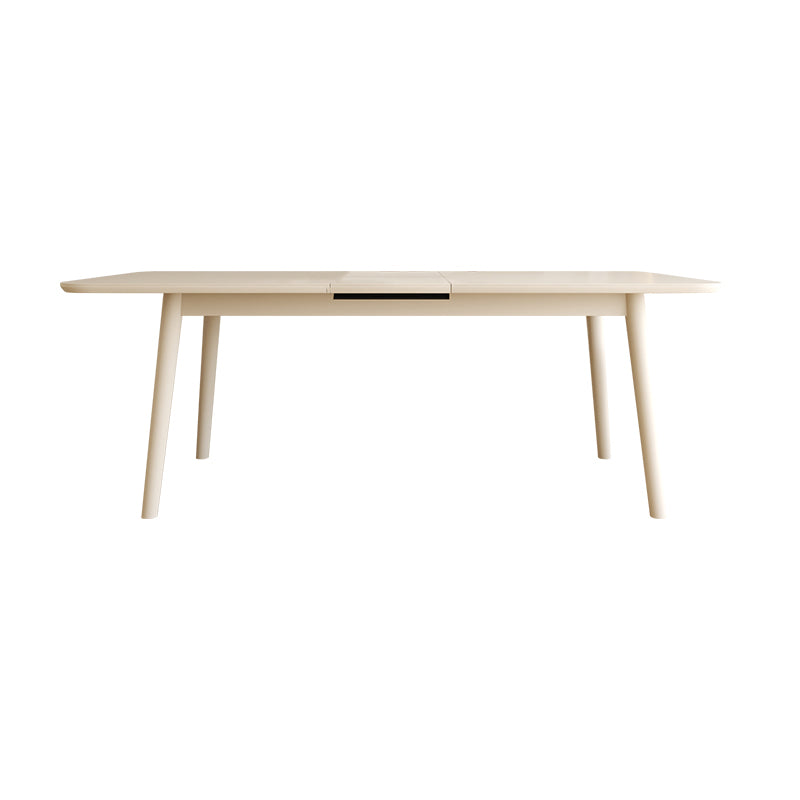 White Rectangle Dining Room Table Modern Dinner Room Kitchen Table