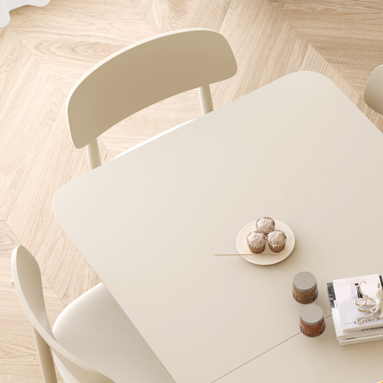 White Rectangle Dining Room Table Modern Dinner Room Kitchen Table