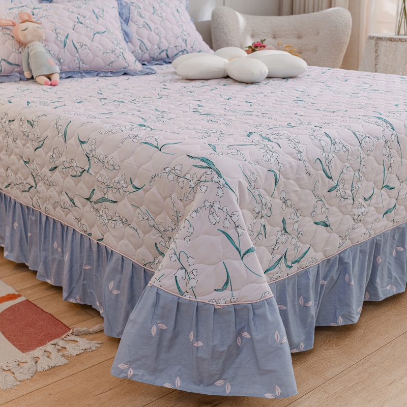 Sheet Set Cotton Cartoon Printed Wrinkle Resistant Breathable Ultra Soft Bed Sheet Set